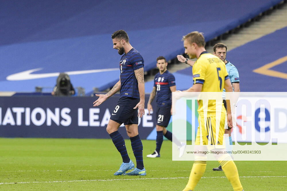GIROUD OLIVIER (France) FOOTBALL : France vs Suede - Ligue des Nations - stade de France - 17 11 2020 JBAutissier Panoramic