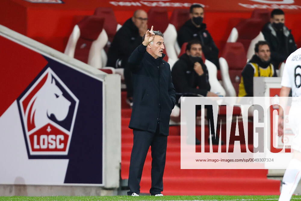 Christophe Galtier ( entraineur LOSC ) - FOOTBALL : Lille vs Lorient - Ligue 1 - Lille - 22 11 2020 FedericoPestellini Panoramic