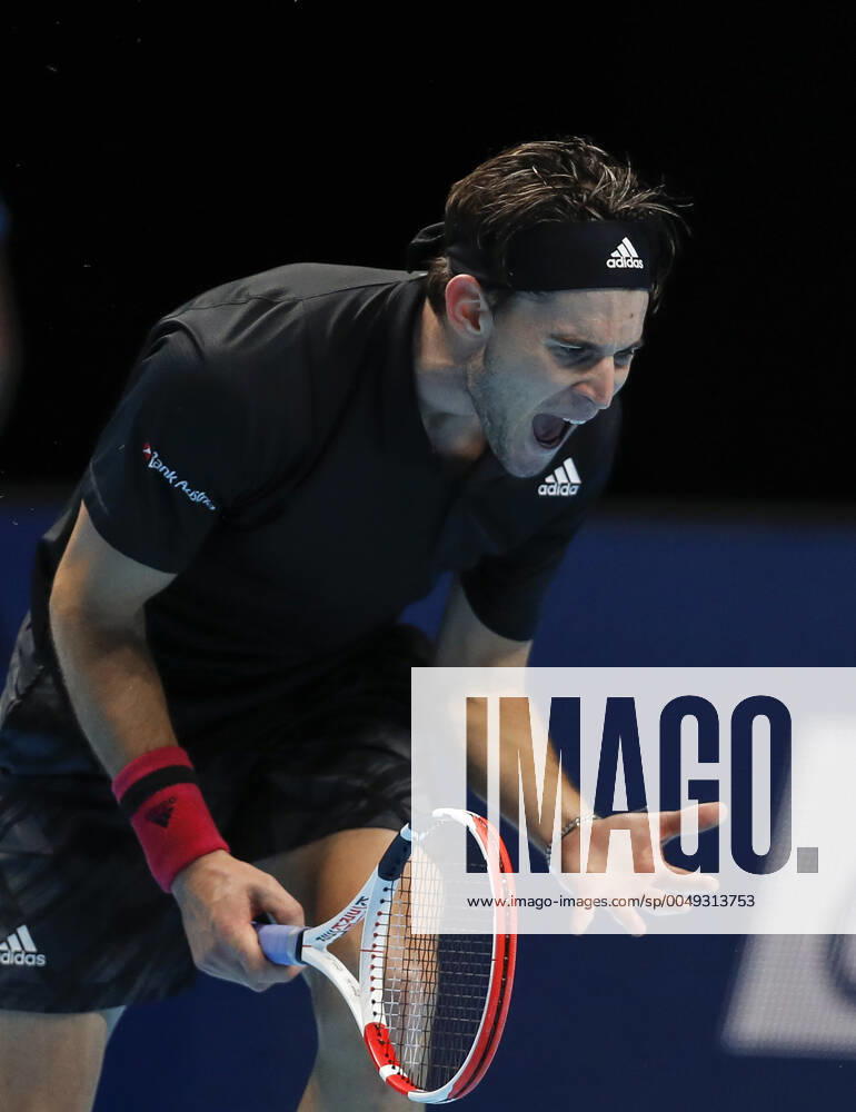 KW47 (201123) -- LONDON, Nov. 23, 2020 -- Dominic Thiem of Austria reacts during the singles final against Daniil Medvedev of Russia at the ATP, Tennis Herren World Tour Finals 2020 in London, Britain, Nov. 22, 2020. ) (SP)BRITAIN-LONDON-TENNIS-ATP FINALS-FINAL HanxYan
