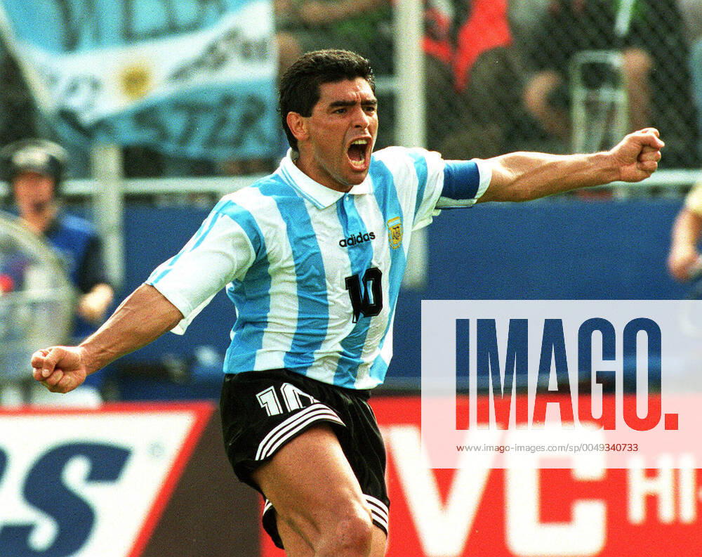 Soccer, World Cup 1994, Argentina Nigeria Diego Maradona Image Bureau VM94 World Cup 94 World Cup bbeng,