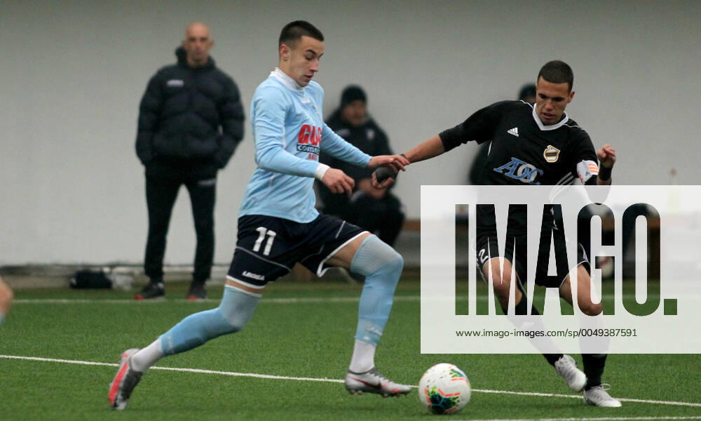 Belgrade(Serbia) FK Cukaricki-FK Spartak Subotica U19 Under 19 first league men s football Ognjen Rogan(R) Cukaricki, Srdjan Hrstic(L) Spartak Subotica :