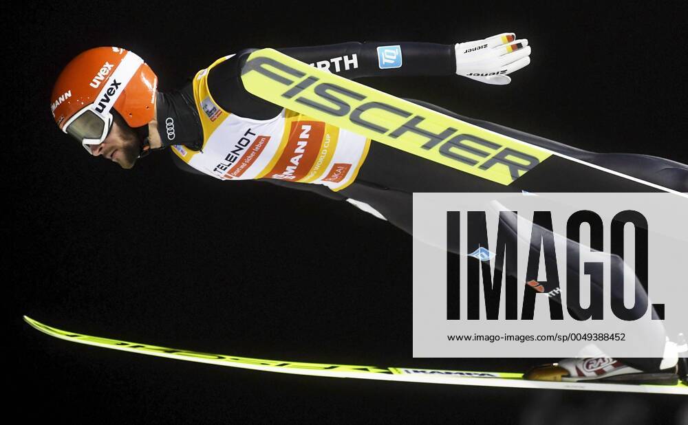 KW48 Marcus Eisenbichler of Germany competes during the first round of the Ski jumping, Skispringen, Ski, nordisch HS142 competition at the FIS World Cup Ruka Nordic event in Kuusamo, Finland, on November 28, 2020. Kuusamo Finland LKLAPV20201128182217H084