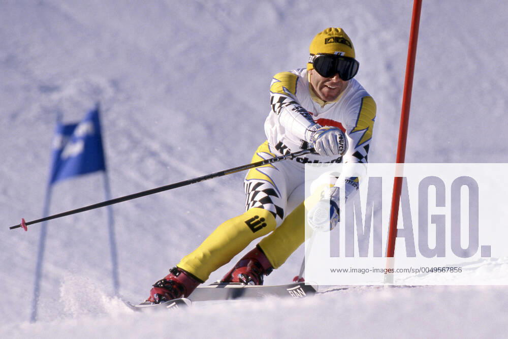 Ingemar STENMARK, SWE, Sweden, Alpine skiing, ski racing, action, giant slalom, RS, in Kirchberg, Austria, 10 01 1989, Â