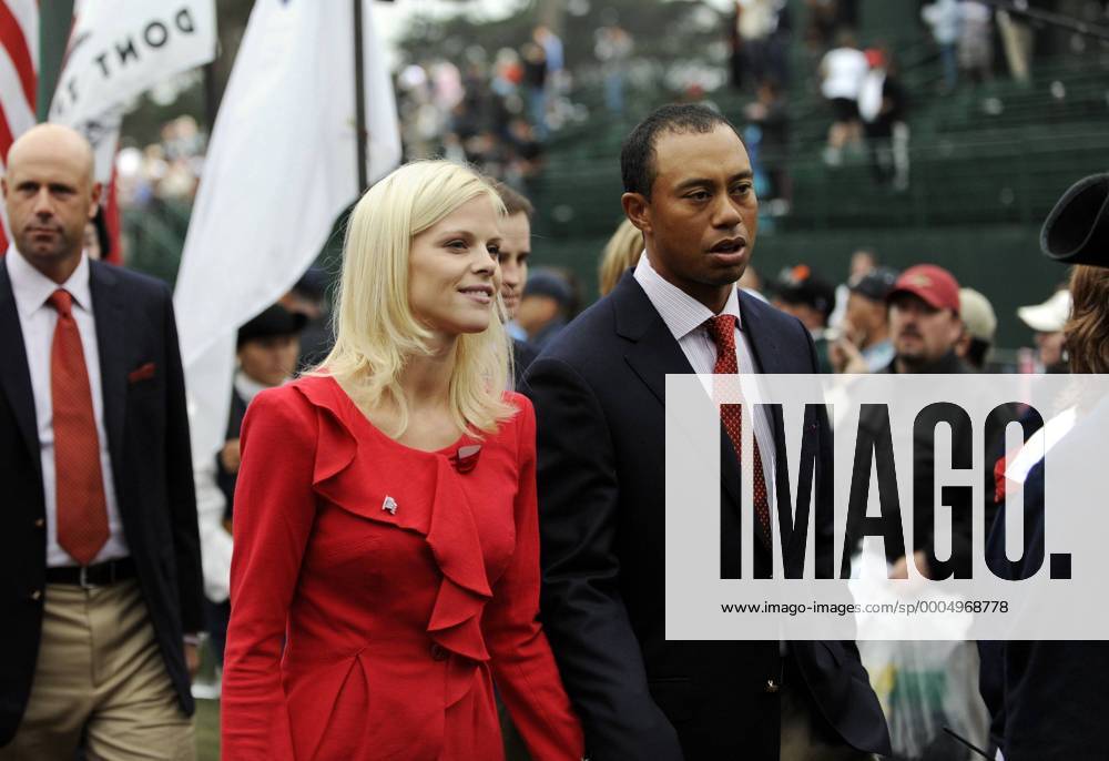 Tiger Woods (USA) and his wife Elin during the Opening Cermony for the President s Cup 2009 Icon128091007002 o0 Eldrick, Partnerin, Frau, Ehefrau, Famile, privat, Nordegren o00 President s