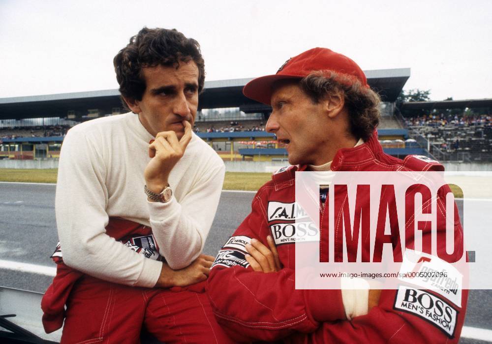 Niki Lauda (Österreich, re.) und Alain Prost (Frankreich beide McLaren Tag Porsche) Motorsport Grand Prix Herren Formel 1 WM 1984, F1, F, GP Gruppe Aufnahmedatum geschätzt