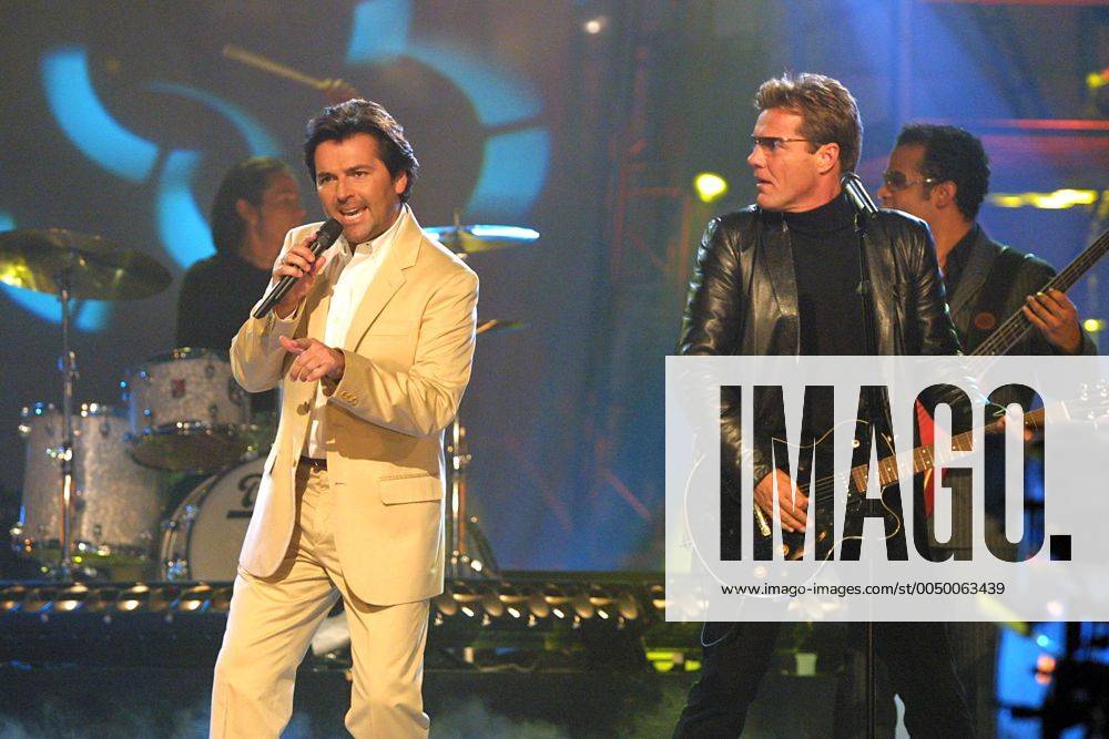 Modern Talking (GER) beim Gastauftritt - Thomas Anders, li. und Dieter Bohlen
