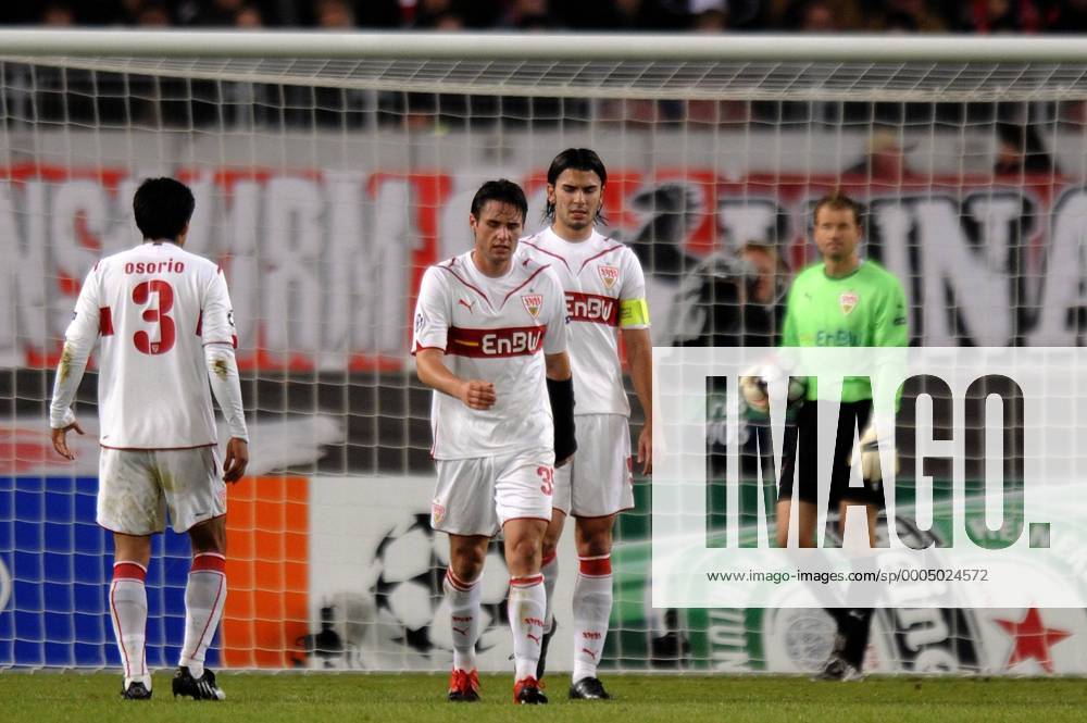 V.li: Ricardo OSORIO, Christian TRÄSCH, Serdar TASCI und Jens LEHMANN (VFB Stuttgart)