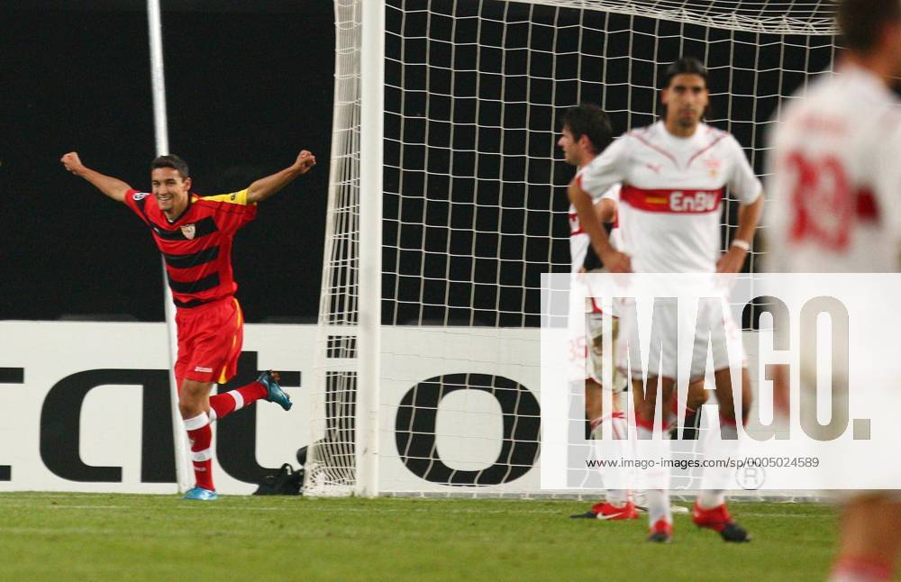 Jesus NAVAS (FC Sevilla) - Torjubel o0 VfB, Jubel, Freude