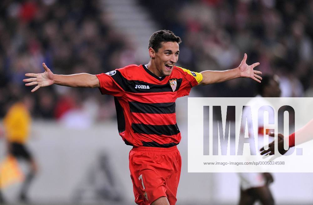 Jesus Navas (FC Sevilla ) - Torjubel - o0 Jubel, Freude, Einzelbild