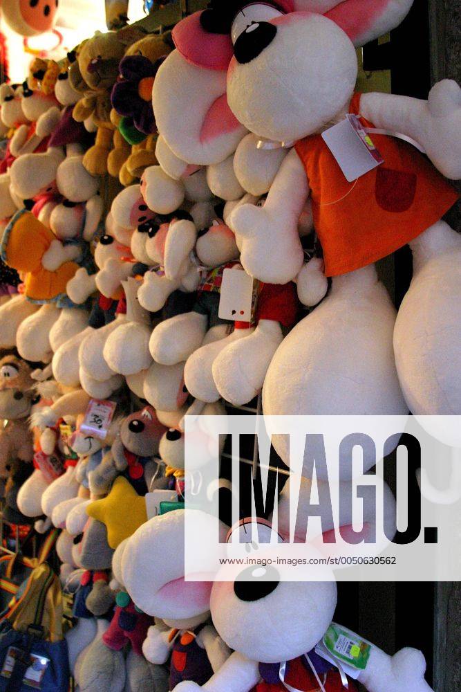 Diddl-Kuscheltiere in einem Spielzeugwarengeschäft in Monaco