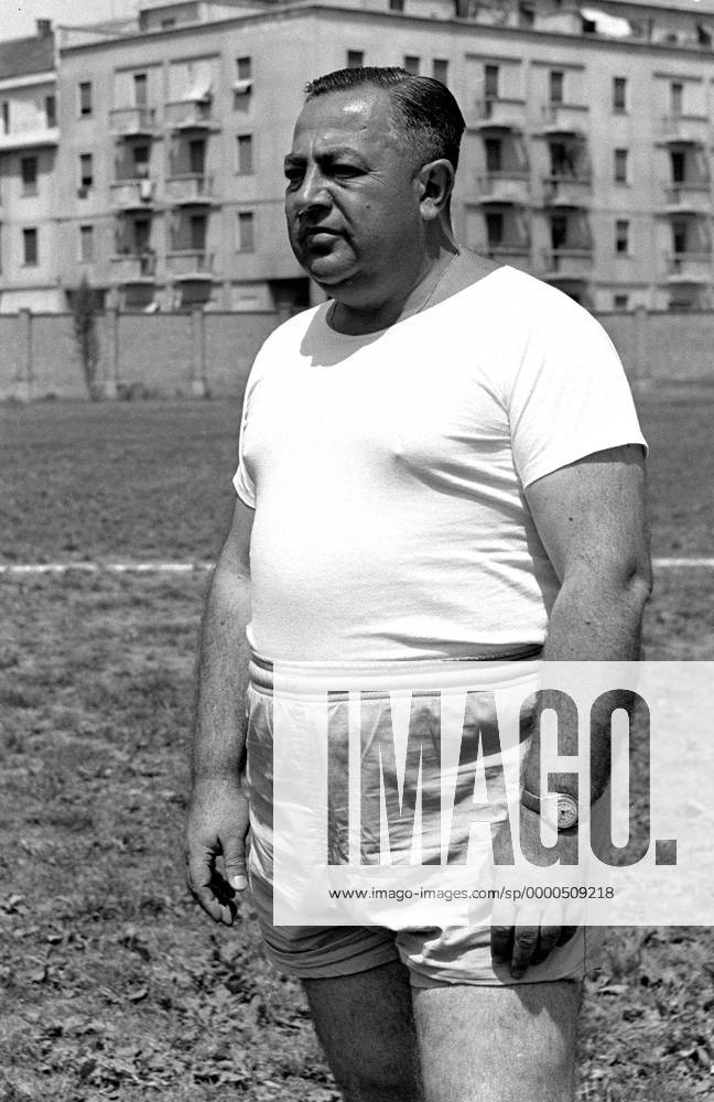 Nationalcoach Vicente Feola (Brasilien) Fußball Herren Nationalmannschaft 1958, Nationalteam, Training Einzelbild