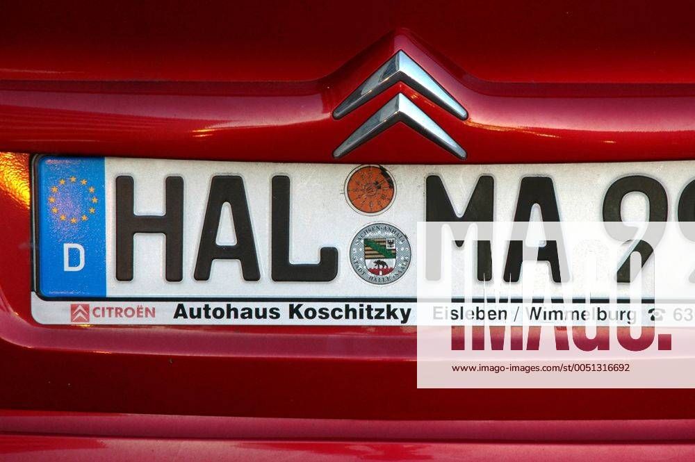 KFZ-Kennzeichen - Hal ma 9
