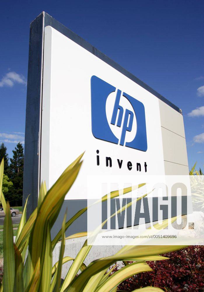 Schild an der Firmenzentrale von Hewlett Packard - hp invent - in Palo Alto - Silicon Valley