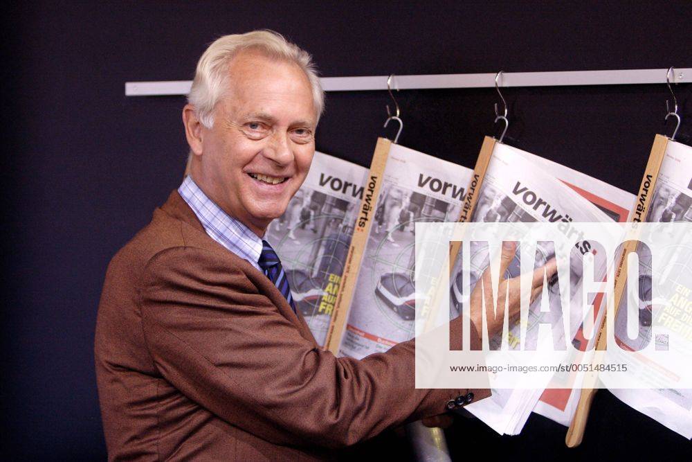 Journalist und Chefredakteur der Parteizeitung der SPD - Vorwärts - Uwe- Karsten Heye anlässlich der Frankfurter Buchmesse