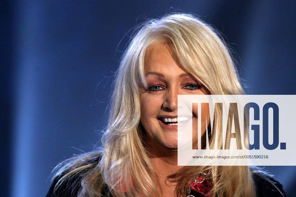 Sängerin Bonnie Tyler (GBR) während der Generalprobe zur MDR-Fernsehshow - Musik für Sie - in Wolfen