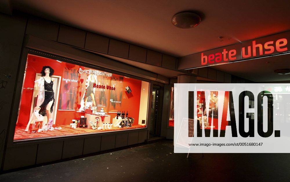 Schaufenster eines Beate Uhse Geschäfts in Bochum