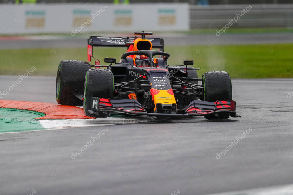 #33 MAX VERSTAPPEN ASTON MARTIN RED BULL RACING HONDA. ITALIAN GP, MONZA 5-8 SEPTEMBER 2019 during Grand Prix Heineken Of Italy 2019 - Friday - Free Practice 1 And 2 , Formula 1 Championship in Monza (MB), Italy, September 07 2019 - LPS/Alessio De M