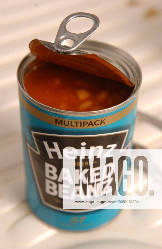 Offene Dose Heinz Baked Beanz -