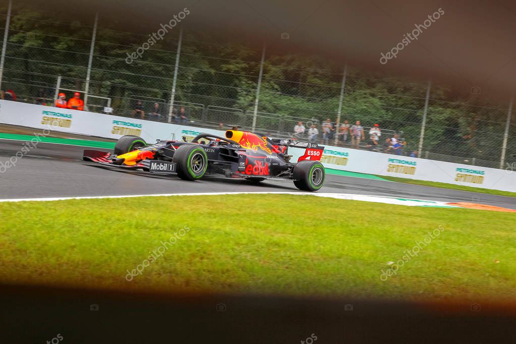 #33 MAX VERSTAPPEN ASTON MARTIN RED BULL RACING HONDA. ITALIAN GP, MONZA 5-8 SEPTEMBER 2019 during Grand Prix Heineken Of Italy 2019 - Friday - Free Practice 1 And 2 , Formula 1 Championship in Monza (MB), Italy, September 07 2019 - LPS/Alessio De M