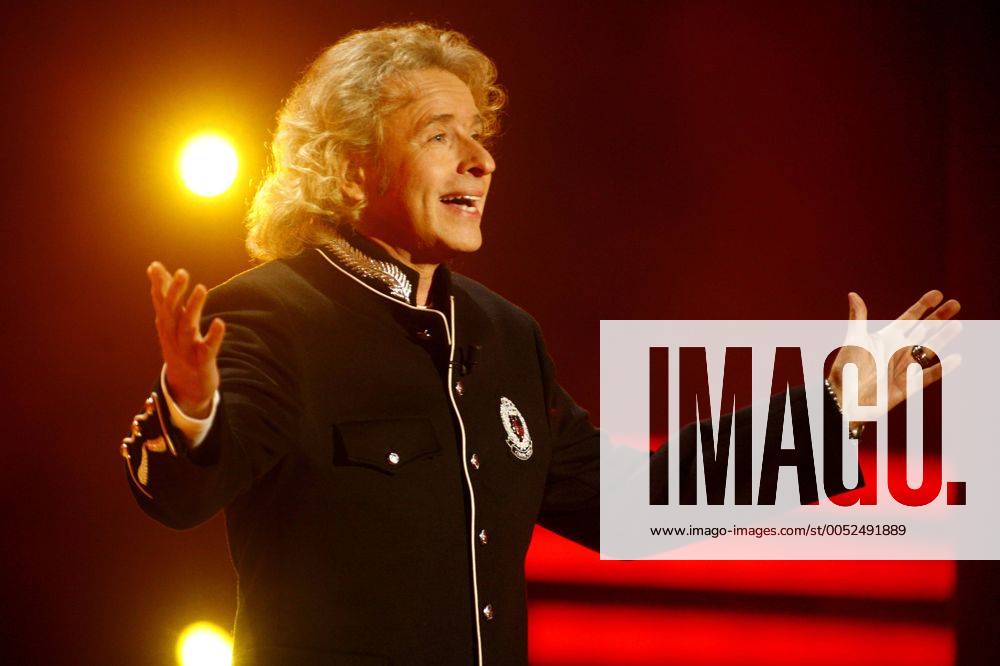 Moderator Thomas Gottschalk während der ZDF-Castingshow - Musical Showstar 2008 - in Köln
