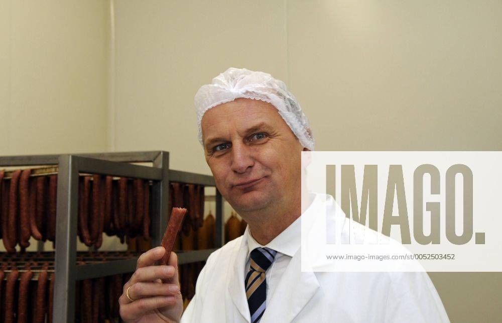 Dr. Dietmar Woidke (Deutschland SPD Agrar- und Umweltminister) anlässlich der Eröffnung der Bio Fleisch- und Wurstmanufaktur Velten GmbH
