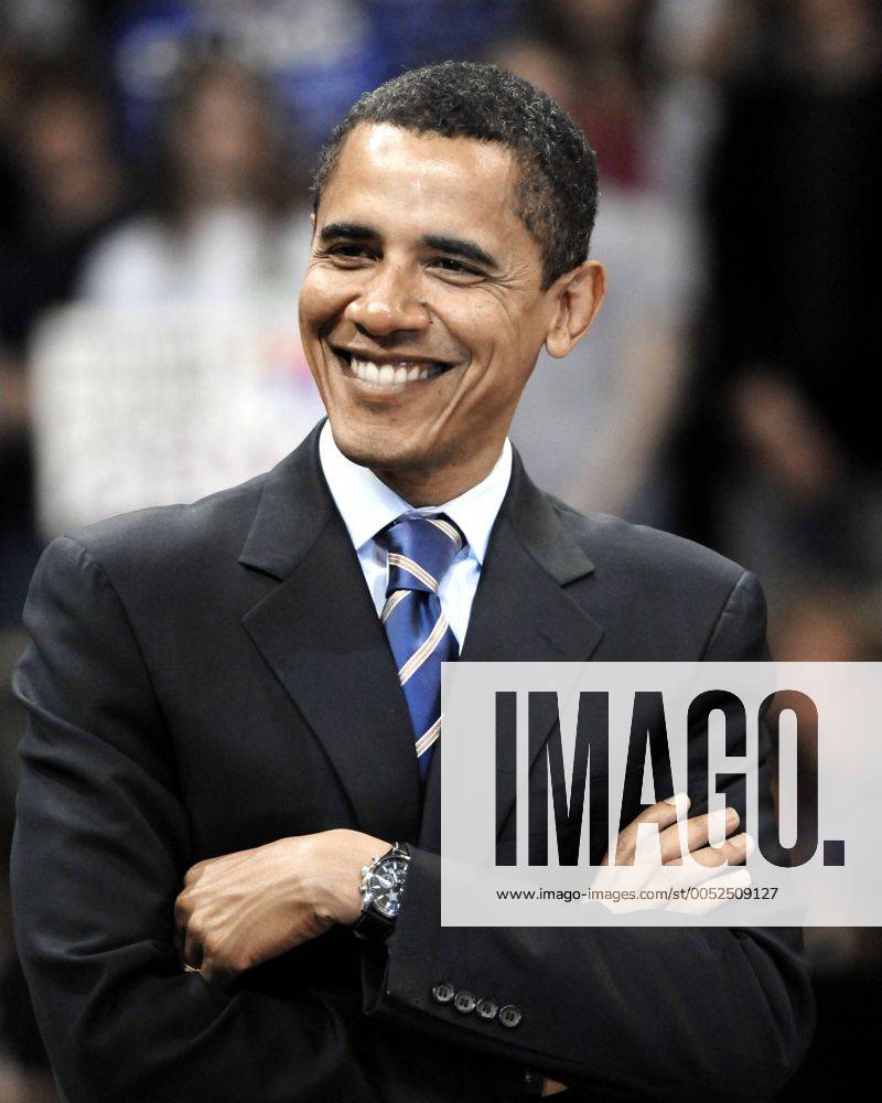 Präsidentschaftskandidat Barack Obama (USA Demokraten Senator Illinois) während einer Wahlkampfveranstaltung in Pittsburgh - Pennsylvania - (PIT2008042142)