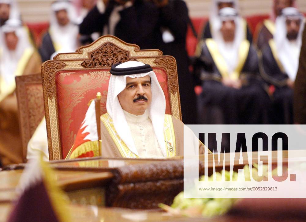 König Sheikh Hamad bin Isa Al Khalifa (Bahrain) anlässlich des 29. Gipfeltreffens des Gulf Cooperation Council in Muscat -