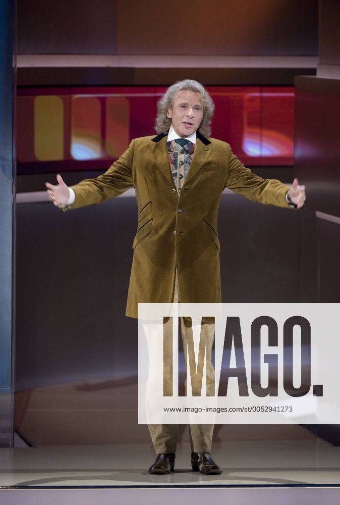 Moderator Thomas Gottschalk während der ZDF-Fernsehshow - Wetten, dass..? - in München