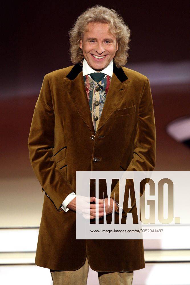 Moderator Thomas Gottschalk während der ZDF-Fernsehshow - Wetten, dass..? - in München