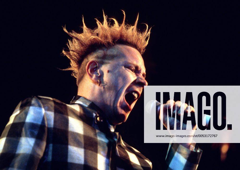 Sänger Johnny Rotten (Sex Pistols) in München