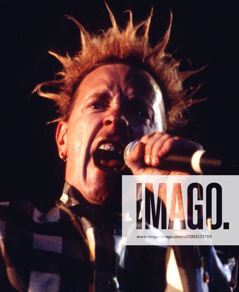 Sänger Johnny Rotten (Sex Pistols) in München