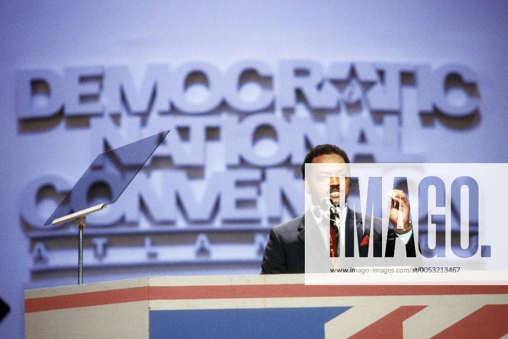 Präsidentschaftskandidat Jesse Jackson (USA Demokraten)