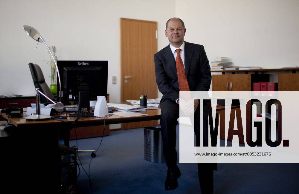Arbeitsminister Olaf Scholz (Deutschland SPD) anlässlich eines Interviews in Berlin
