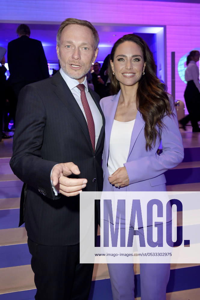 Christian Lindner with his wife Franca Lehfeldt at the Bertelsmann Party 2024 at the Bertelsmann Representative Office Unter den Linden Berlin, 06 06 2024 Foto:xF.xFuturexImagex bertelsmann_4967