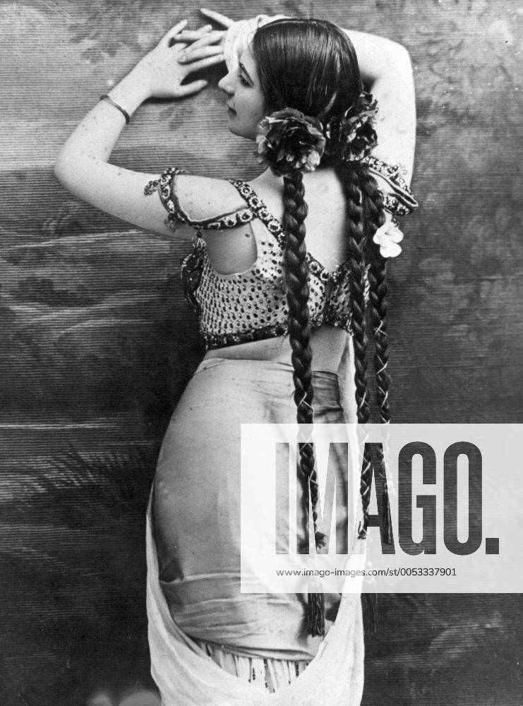 Jan 01, 1900 - Paris, FRANCE - A Dutch exotic dancer and courtesan MATA HARI (Margaretha Geertruida Zelle) who was executed by firing squad for alleged espionage during World War I. The very name of Mata Hari has become synonymous with spying, espionage, intrigue, and sensuality. Paris FRANCE - ZUMAk09