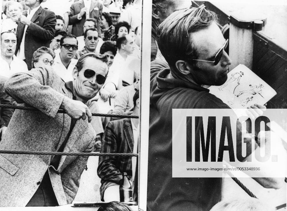 Sep 14, 1963; Madrid, Spain; Actor CHARLTON HESTON known for his religious roles in Ben-Hur and The Ten Commandments , drawing sketches as he attended a bullfight in Madrid. Madrid Spain - ZUMAk09