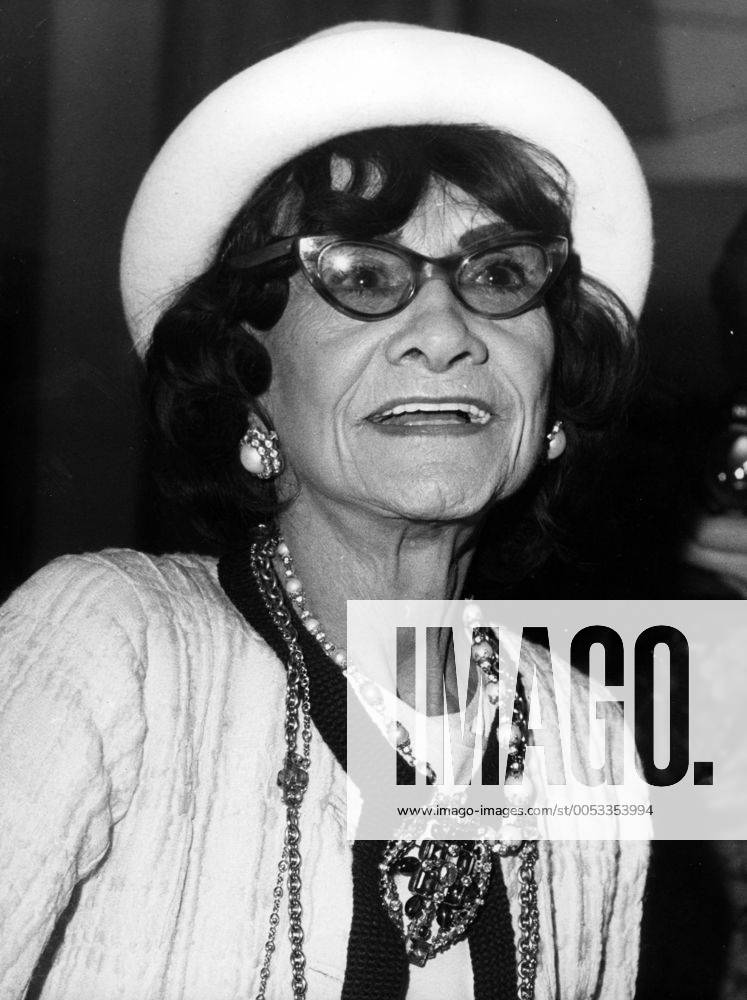 Jan 28, 1968 - Paris, France - (File Photo) COCO CHANEL (born Gabrielle Bonheur Chanel) was a pioneering French fashion designer whose modernist philosophy, menswear-inspired fashions, and pursuit of expensive simplicity made her arguably the most important figure in the history of 20th-century fashion. Her influence on haute couture was such that she was the only person in the field to be named on TIME Magazine s 100 most influential people of the 20th century. Paris France - ZUMAk09