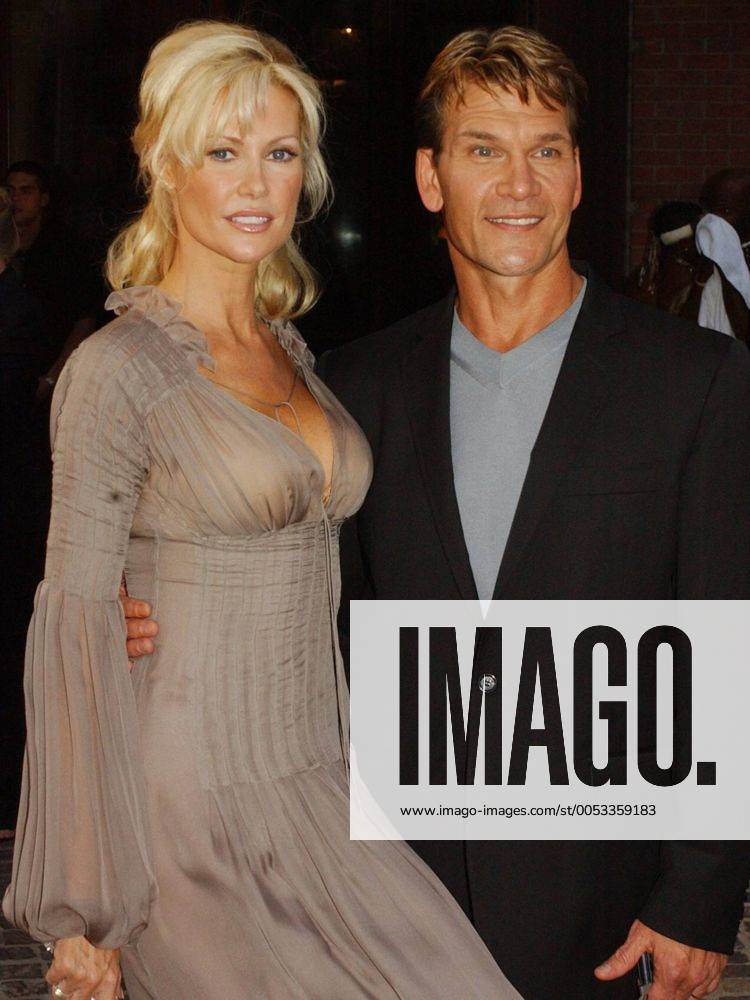 Actor Patrick Swayze and co-star Alison Doody attend the June 7, 2004 screening of their Hallmark Channel television film King Solomon s Mines (UPI Photo Ezio Petersen) PATRICK SWAYZE FILM PREMIERE KING SOLOMON S MINE NYP2004060724