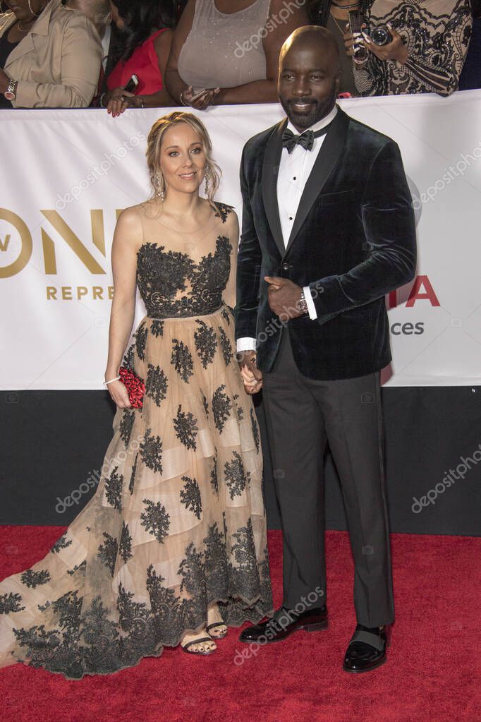 Mike Colter attends 49th NAACP Image Awards at Pasadena Conference Building, Pasadena, CA on January 15, 2018