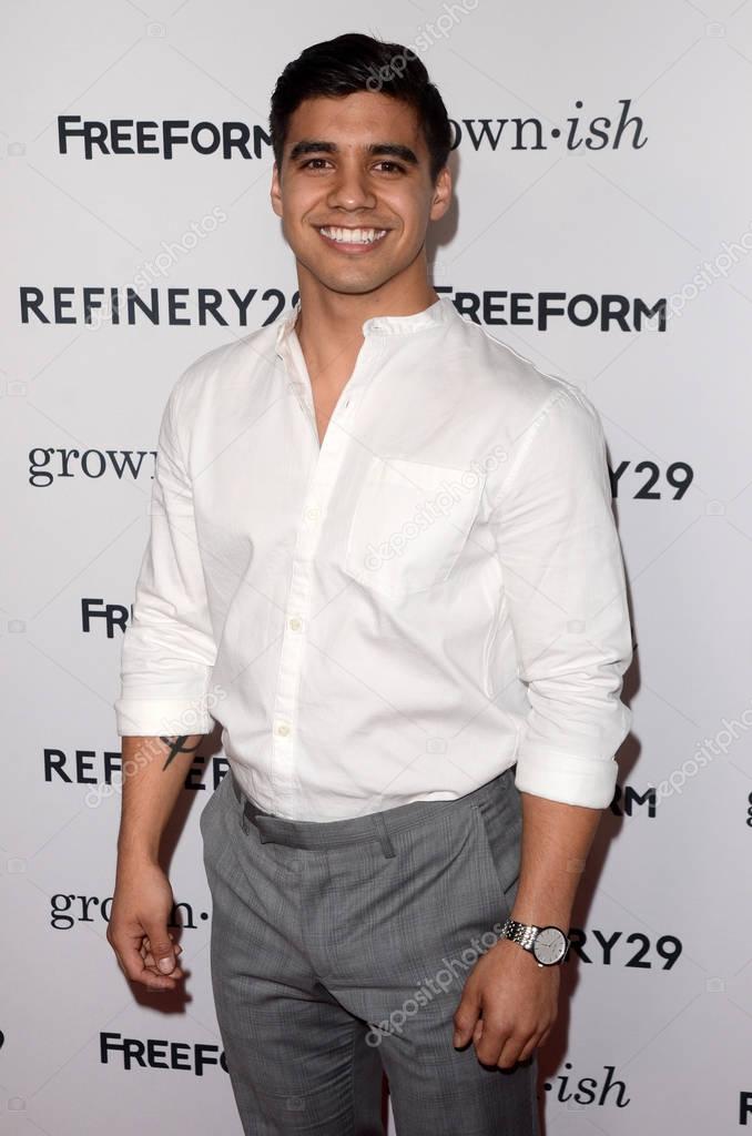 LOS ANGELES - DEC 13: Jordan Buhat at the "Grown-ish" Premiere Screening at the Lure Nightclub on December 13, 2017 in Hollywood, CA