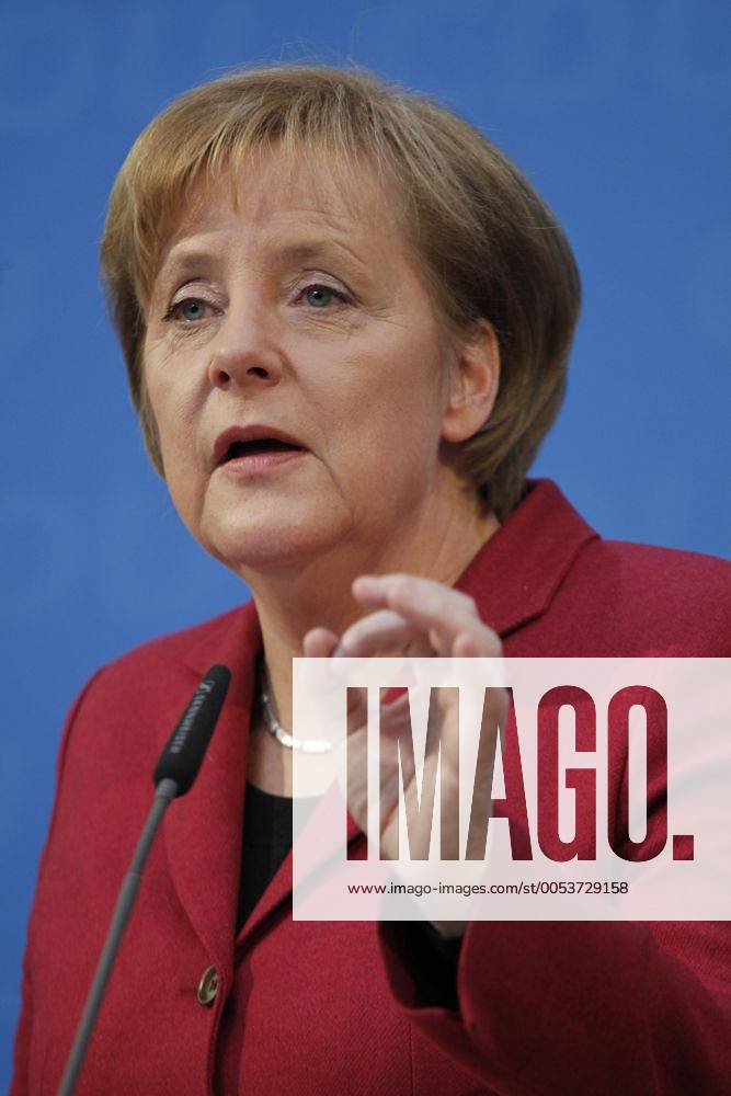 Pressekonferenz mit der CDU-Vorsitzenden, Bundeskanzlerin Dr. Angela Merkel Thema: Berliner Erklärung, Unsere Perspektiven 2010- 2013