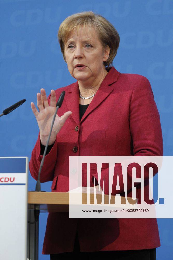 Pressekonferenz mit der CDU-Vorsitzenden, Bundeskanzlerin Dr. Angela Merkel Thema: Berliner Erklärung, Unsere Perspektiven 2010- 2013