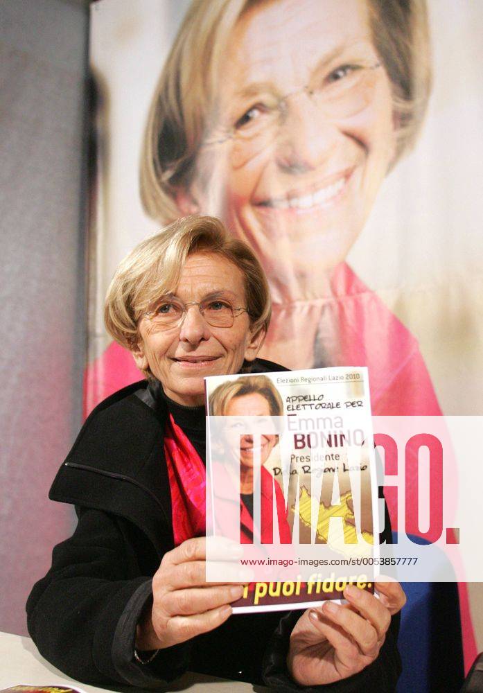 Rome - Emma Bonino presents her program for the Regional elections 2010. SamanthaXZucchi