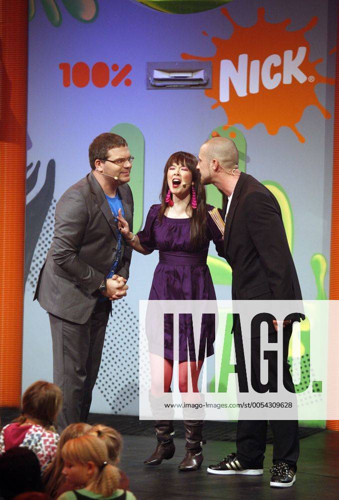 Nickelodeon Kids Choice Awards 2008 in Bottrop, Deutschland - (von li.) Elton, Nela Panghy-Lee und Bürger Lars Dietrich