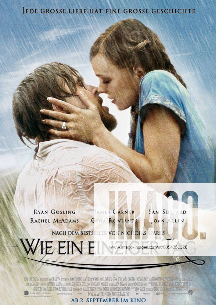 KPA66474.jpg WIE EIN EINZIGER TAG The Notebook USA 2004 Nick Cassavetes Filmplakat rights=ED UnitedArchives66474