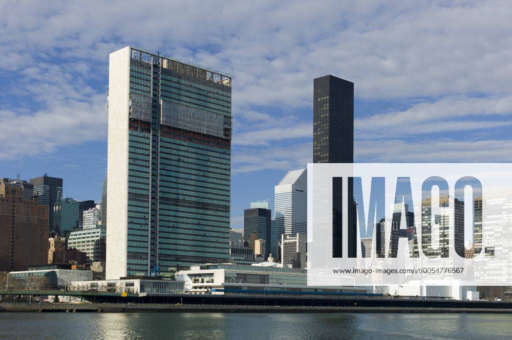 UN Generalsekretariat Hochhaus, UN Hauptquartier, Manhattan, New York City, USA iblmmx01788349