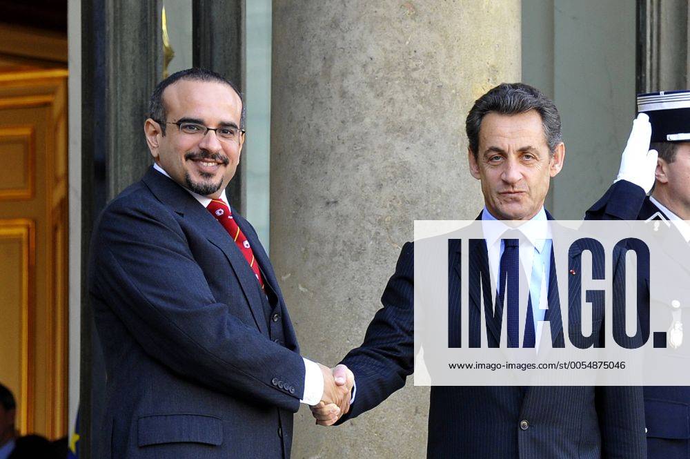 PARIS : Treffen zwischen Präsident NICOLAS SARKOZY (FRA) und H.H. Scheich Salman bin Hamad bin Isa Al-Khalifa (L), Kronprinz von Bahrain