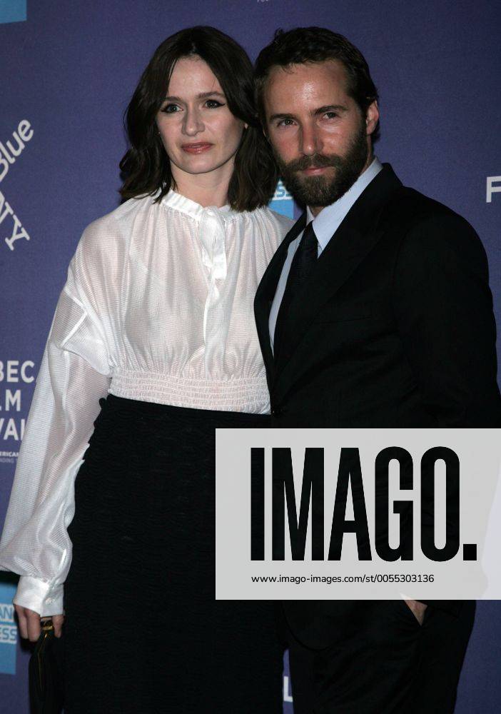 Alessandro Nivola and Emily Mortimer arrive for the Tribeca Film Festival Premiere of Janie Jones at the SVA Theater in New York on April 29, 2011. NYP20110429213