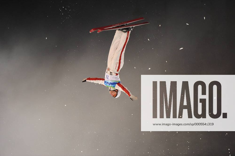 Feb. 25, 2010 - West Vancouver, BC, Canada - WEST VANCOUVER, BC: FEBRUARY 25, 2010 -- Kyle Nissen from Canada makes his first of two jumps during the men s aerials competition during the Vancouver 2010 Olympic Winter Games Canada at Cypress Mountain in West Vancouver, BC Thursday, February 25, 2010. - ZUMAw51