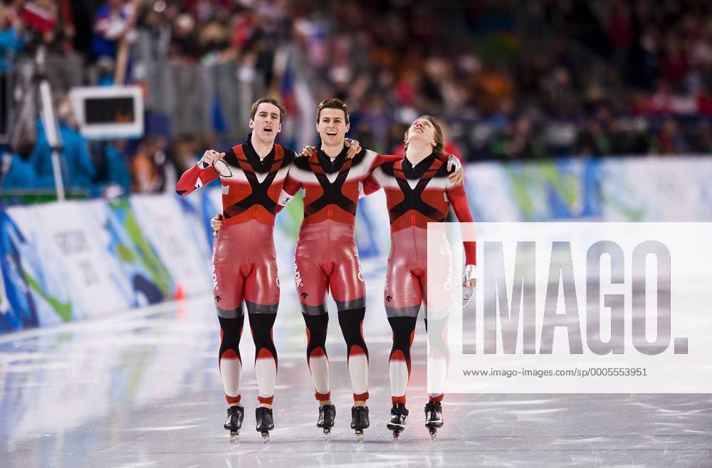 Team Kanada, mit Mathieu GIROUX, Lucas MAKOWSKY und Denny MORRISON, Winterspiele Vancouver 2010 - Mannschaftswettbewerb der Herren